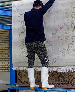 گرم خانه یا سالن خشک کردن در قالیشویی زعفرانیه